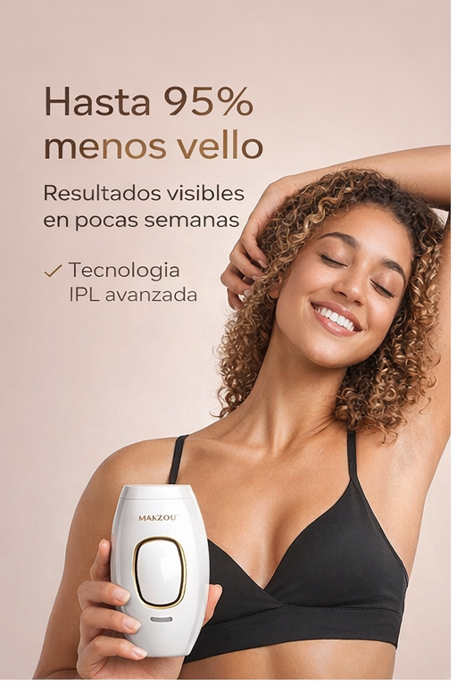 MAKZOU™ SilkFlash IPL – Depilación Permanente desde Casa